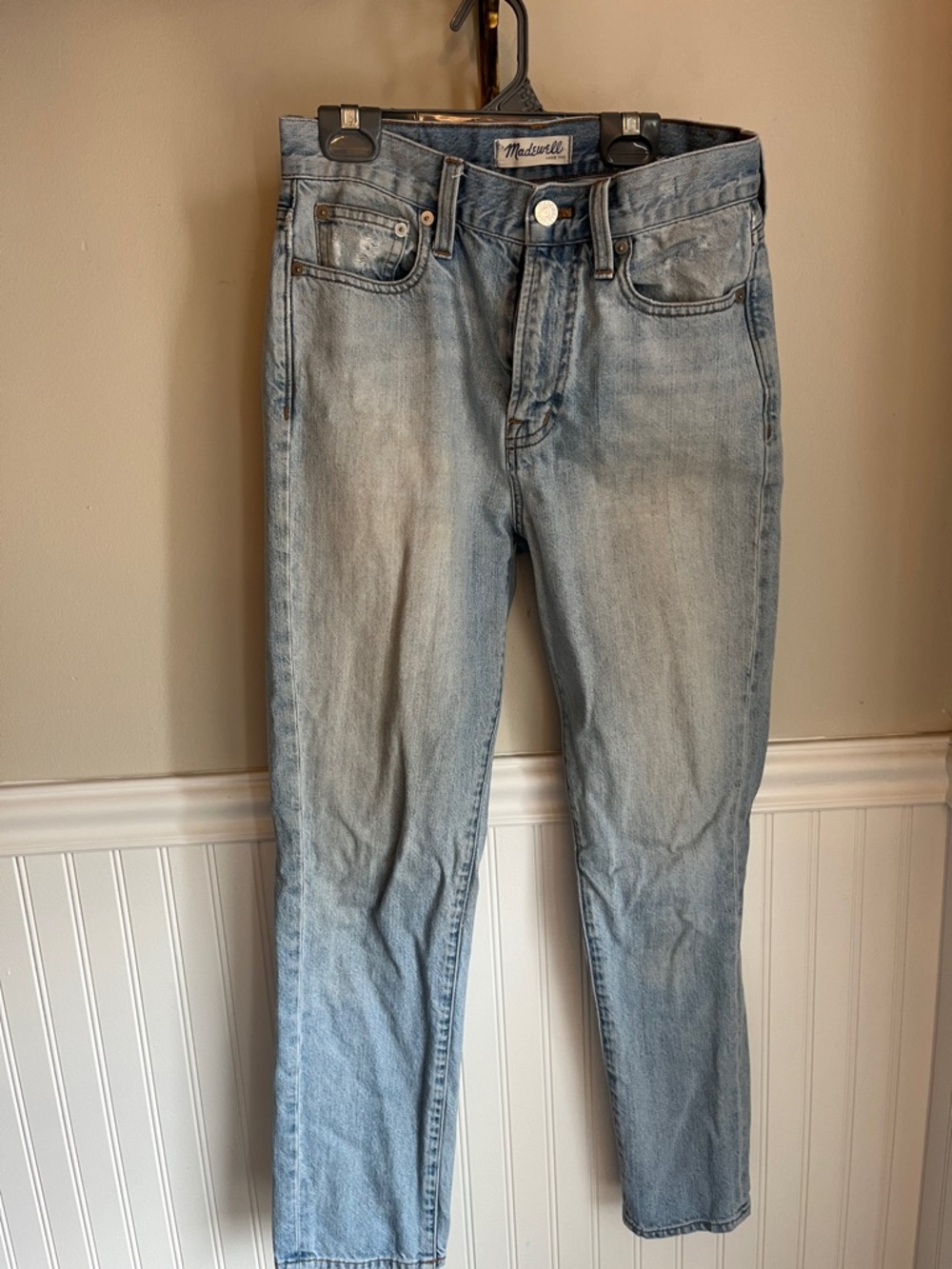 Madewell The Perfect Summer Jean Light Wash, Aged Look, Size 26